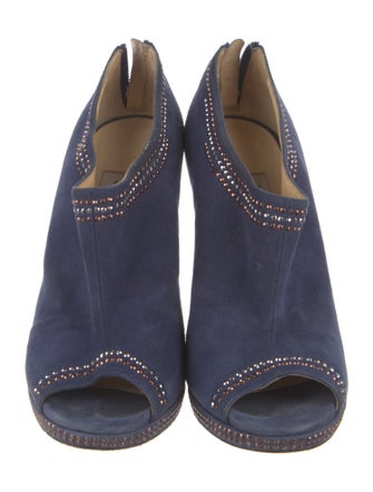 Jimmy Choo Suede Studded Accents Pumps