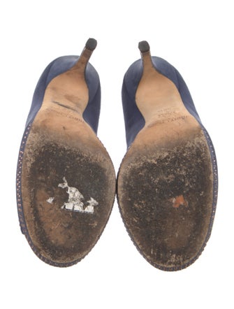 Jimmy Choo Suede Studded Accents Pumps