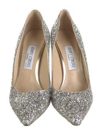 Jimmy Choo Glitter Glitter Accents Pumps