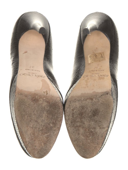 Jimmy Choo Embossed Leather Animal Print Pumps