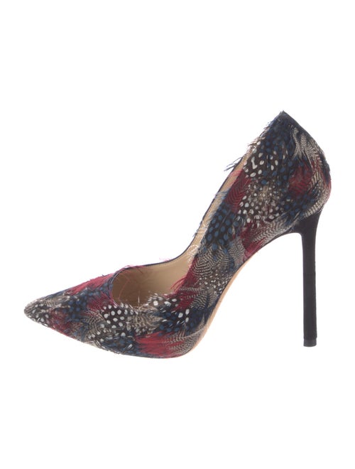 Jimmy Choo Duck Feathers Printed Pumps