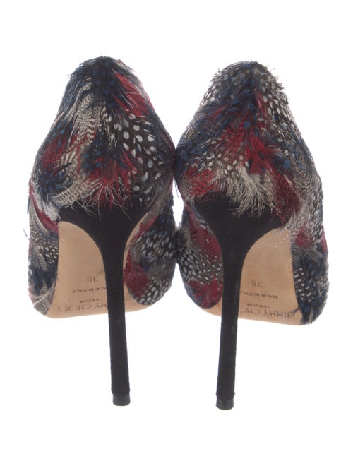 Jimmy Choo Duck Feathers Printed Pumps