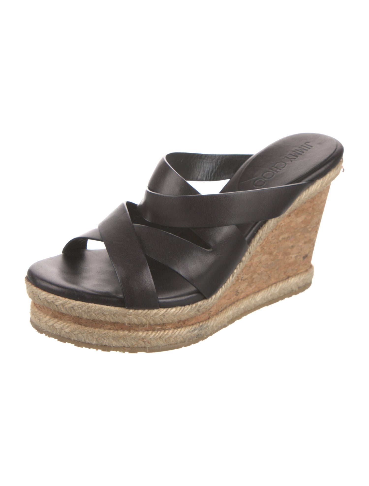 Jimmy Choo Leather Slides