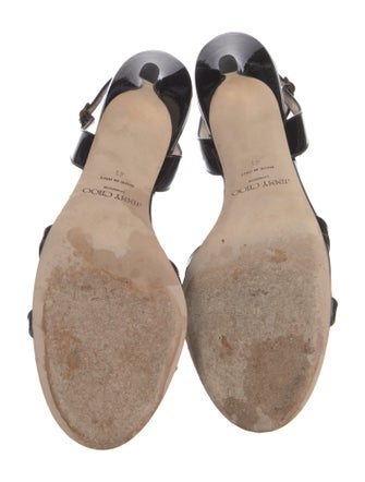 Jimmy Choo Patent Leather Slingback Sandals