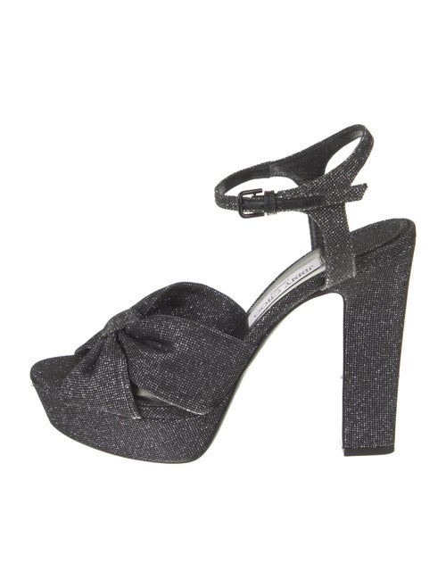 Jimmy Choo Canvas Glitter Accents Sandals