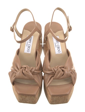 Jimmy Choo Leather Slingback Sandals