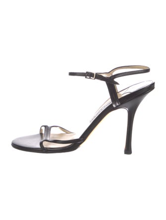Jimmy Choo Leather T-Strap Sandals