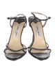 Jimmy Choo Leather T-Strap Sandals