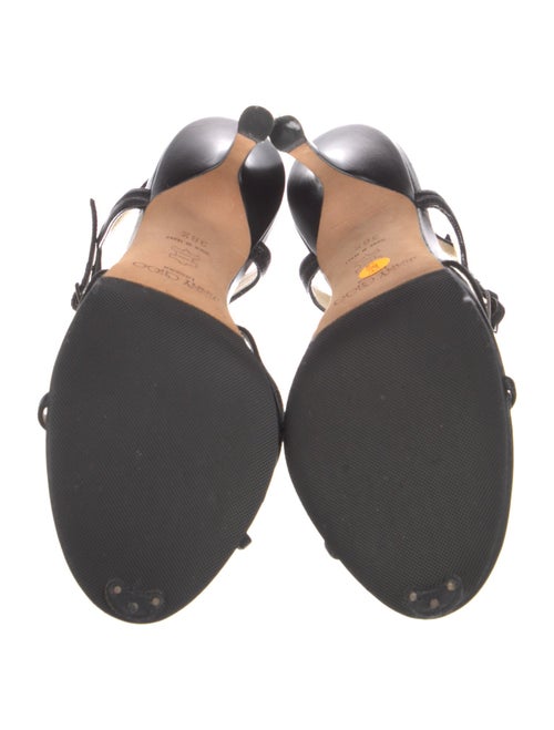 Jimmy Choo Leather T-Strap Sandals