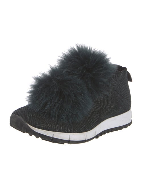 Jimmy Choo Fur Trim Sneakers