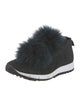 Jimmy Choo Fur Trim Sneakers