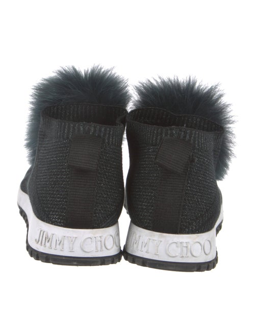 Jimmy Choo Fur Trim Sneakers