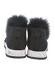 Jimmy Choo Fur Trim Sneakers