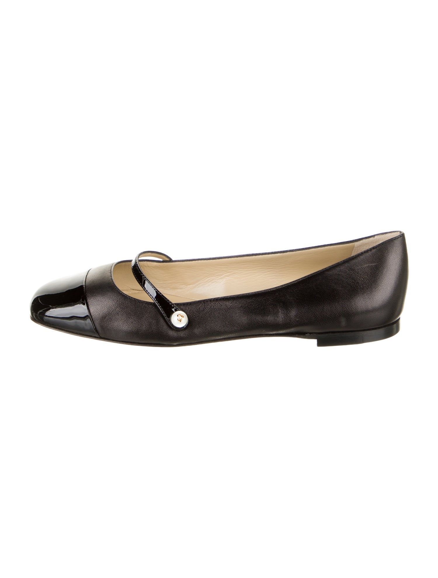 Jimmy Choo Leather Mary Jane Flats