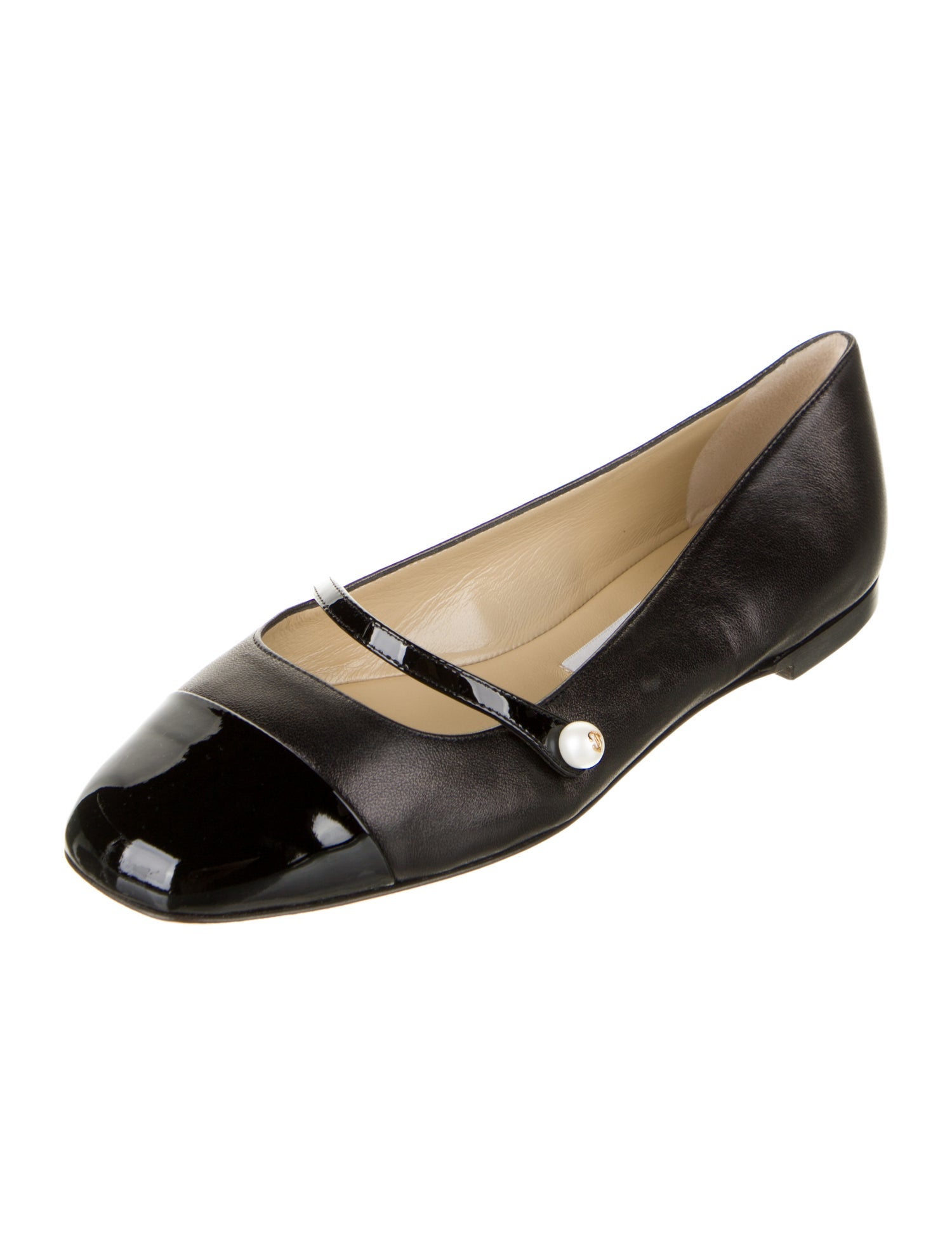 Jimmy Choo Leather Mary Jane Flats