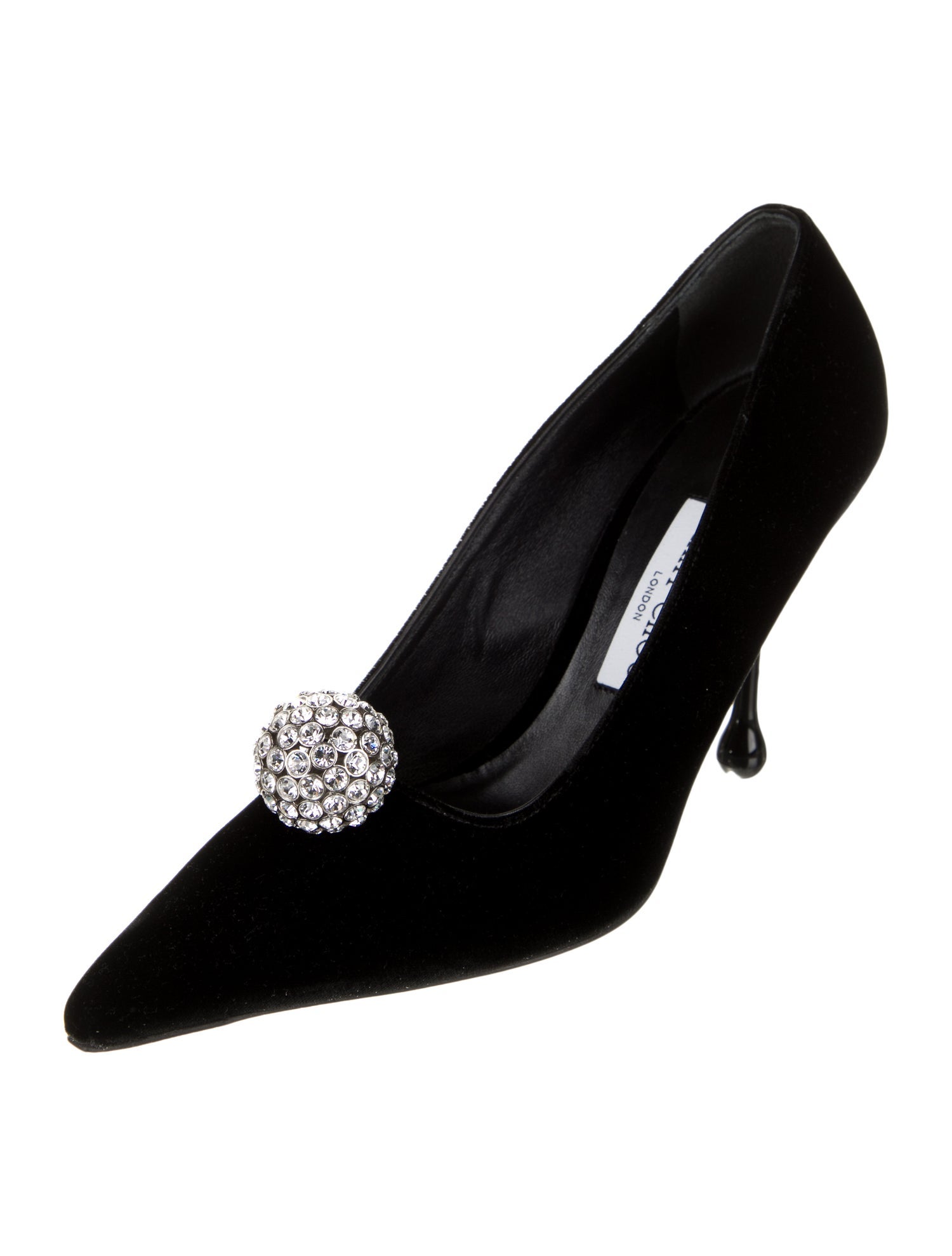 Jimmy Choo Velvet Crystal Embellishments Pumps