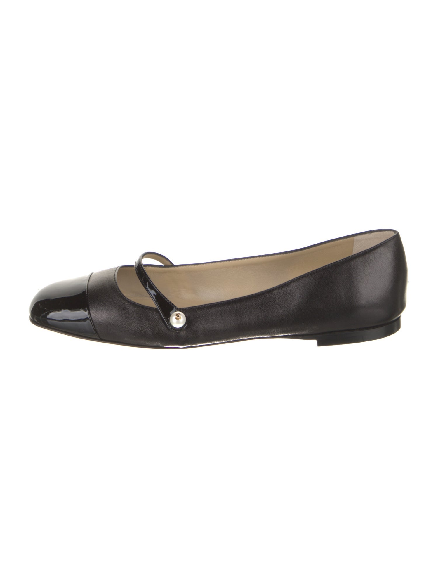 Jimmy Choo Leather Mary Jane Flats