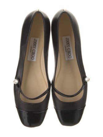 Jimmy Choo Leather Mary Jane Flats