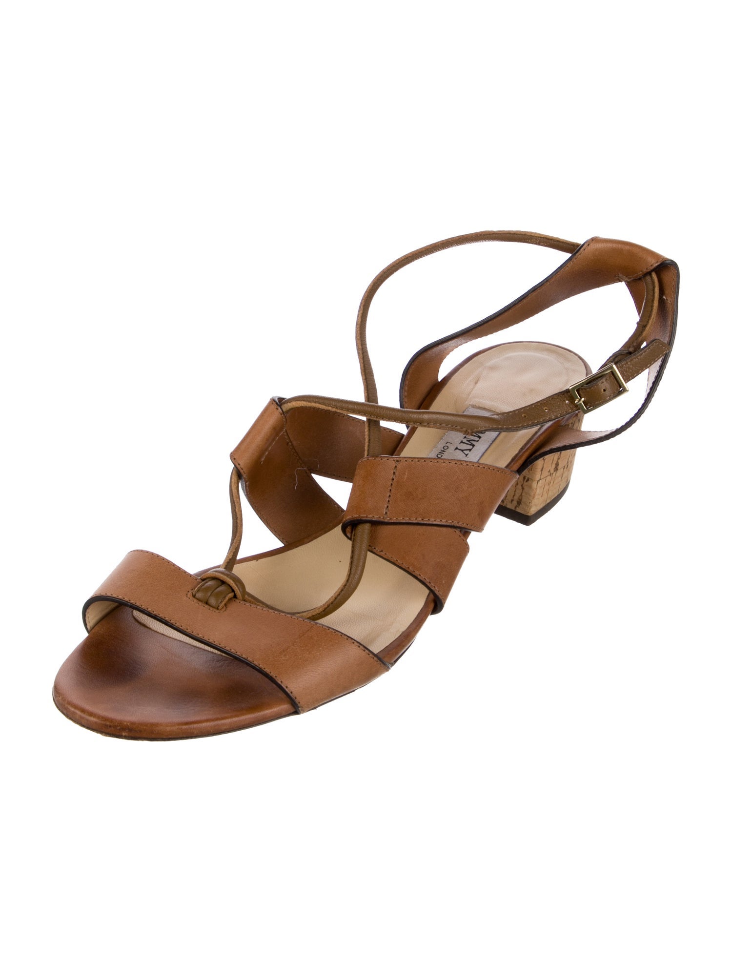 Jimmy Choo Leather Slingback Sandals