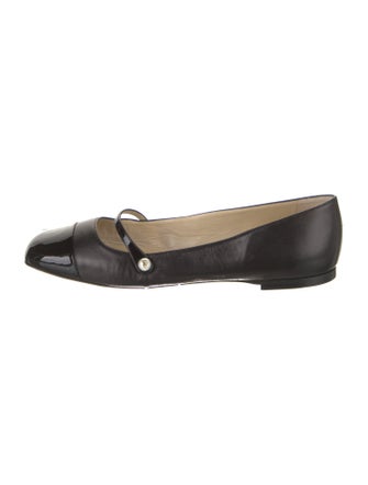 Jimmy Choo Leather Mary Jane Flats