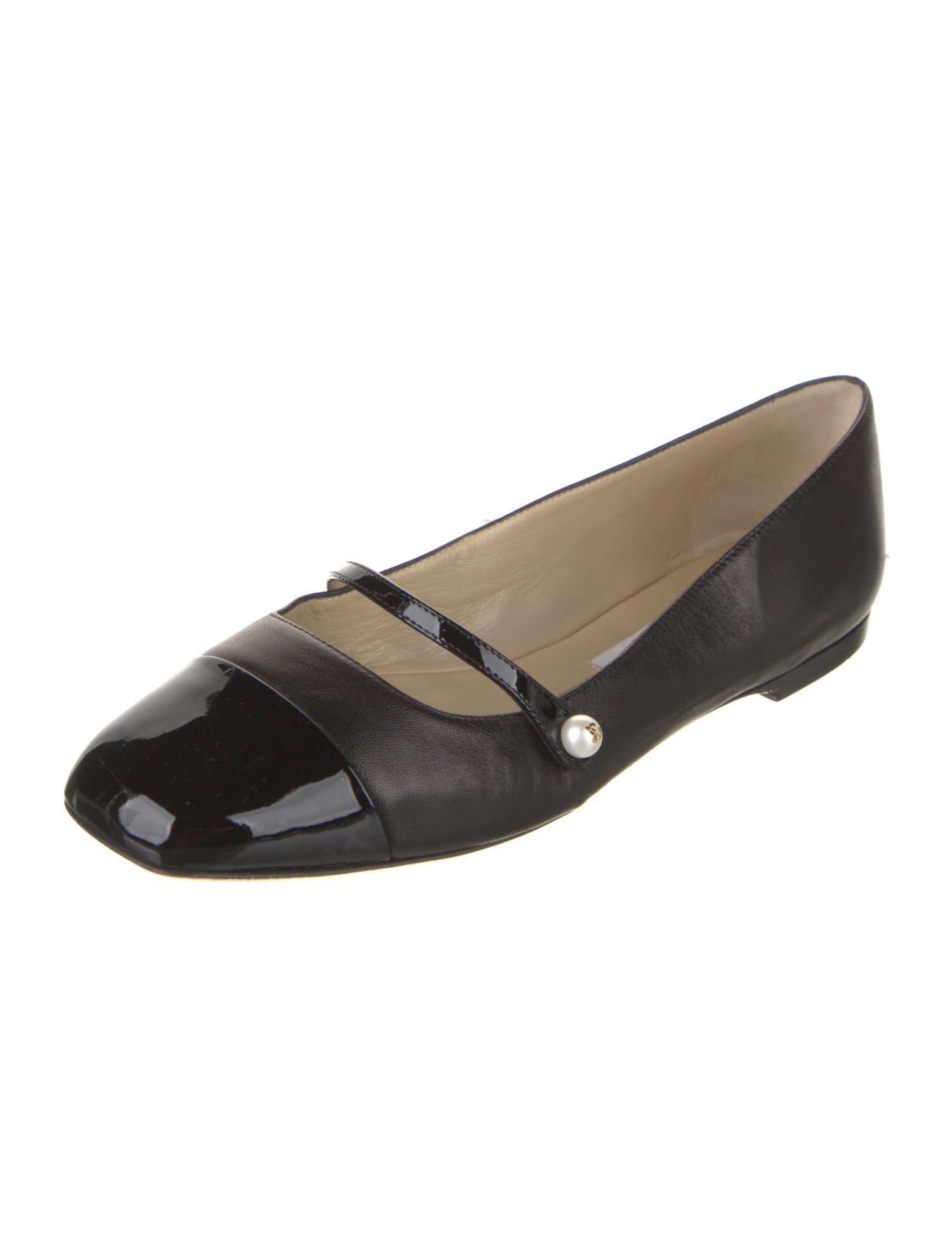 Jimmy Choo Leather Mary Jane Flats