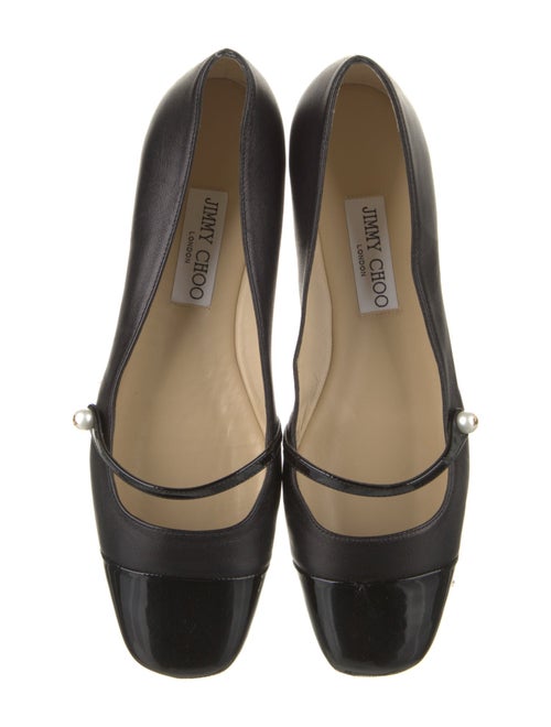 Jimmy Choo Leather Mary Jane Flats