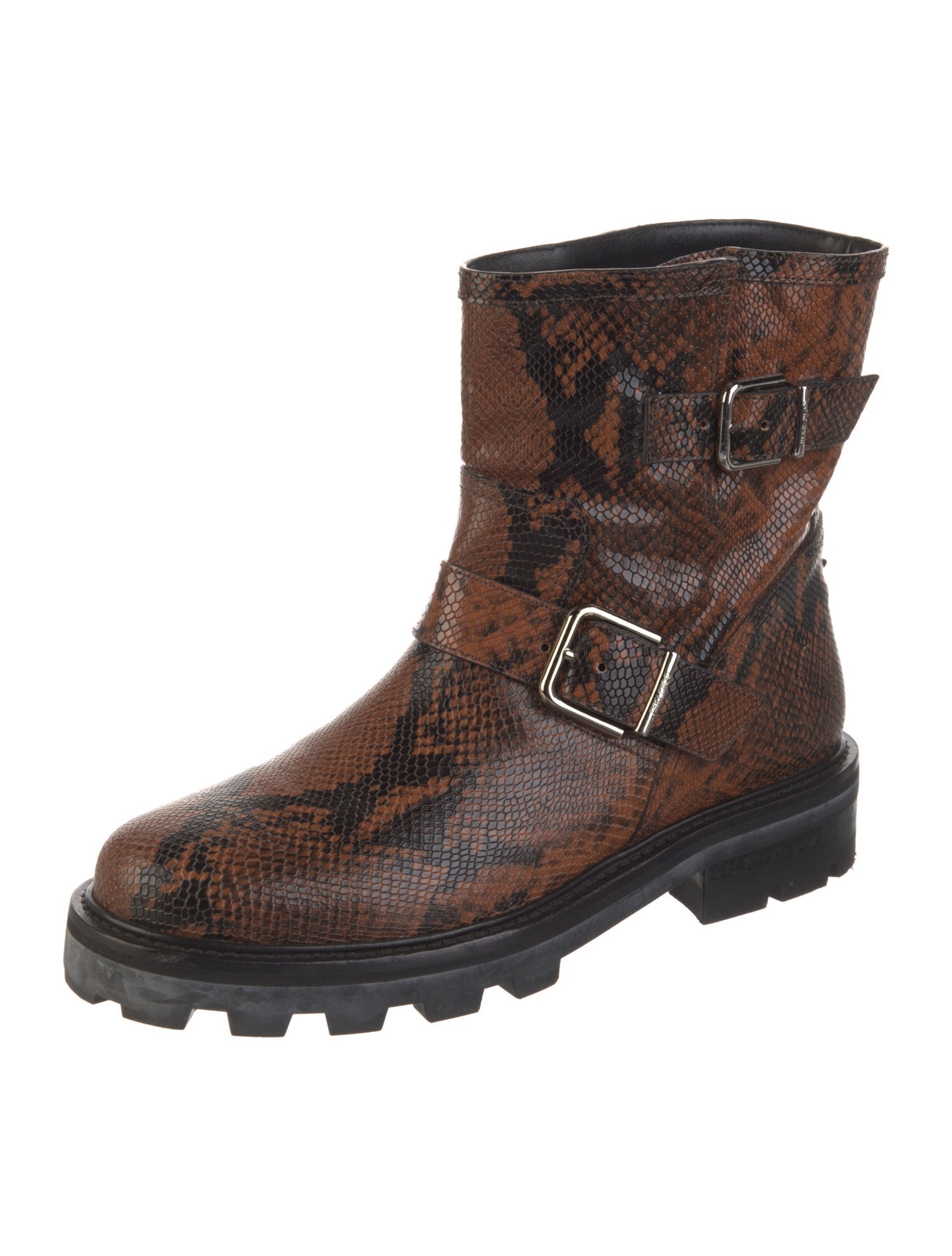 Jimmy Choo Leather Moto Boots