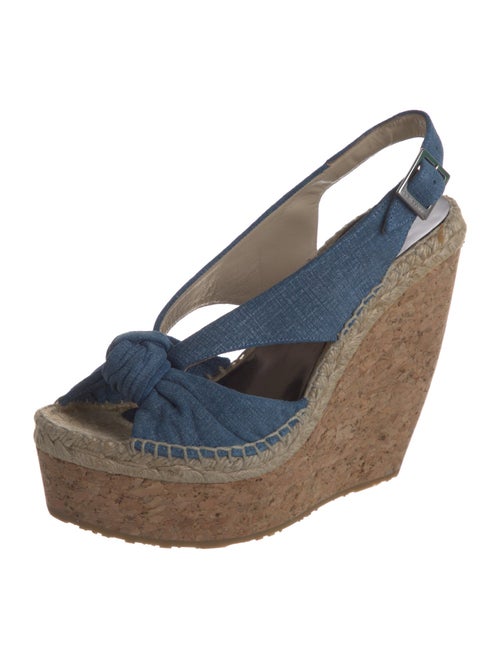 Jimmy Choo Denim Slingback Sandals