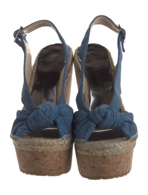 Jimmy Choo Denim Slingback Sandals