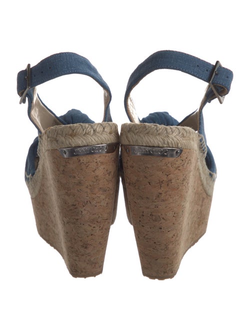 Jimmy Choo Denim Slingback Sandals