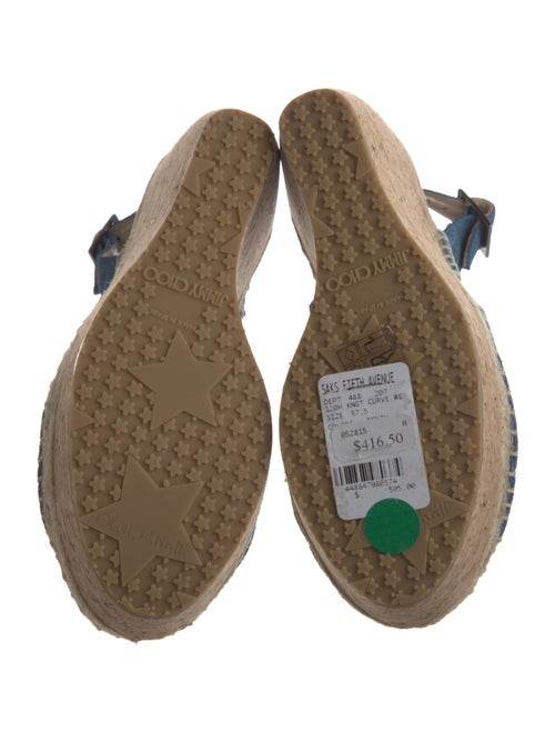 Jimmy Choo Denim Slingback Sandals