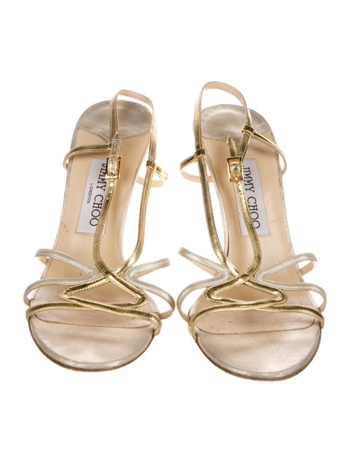 Jimmy Choo Leather Slingback Sandals