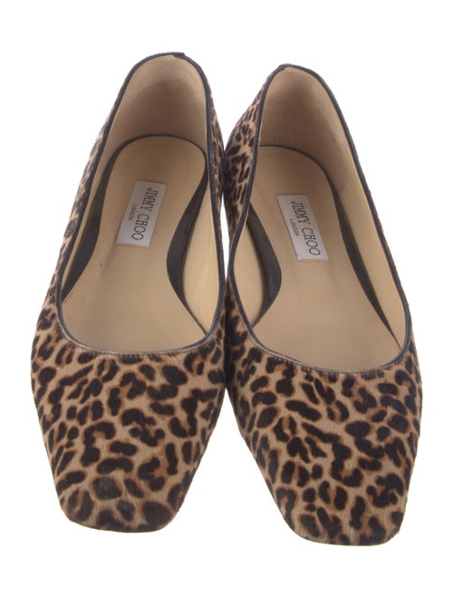Jimmy Choo Ponyhair Animal Print Ballet Flats