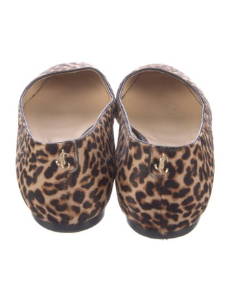 Jimmy Choo Ponyhair Animal Print Ballet Flats