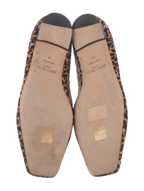 Jimmy Choo Ponyhair Animal Print Ballet Flats