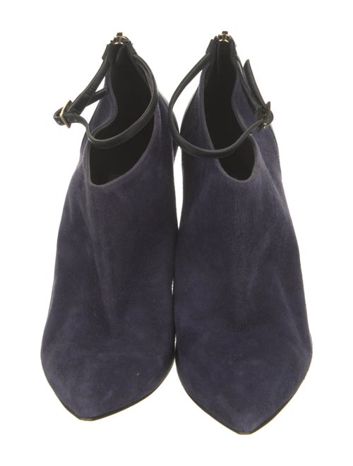 Jimmy Choo Suede Leather Trim Embellishment Mules