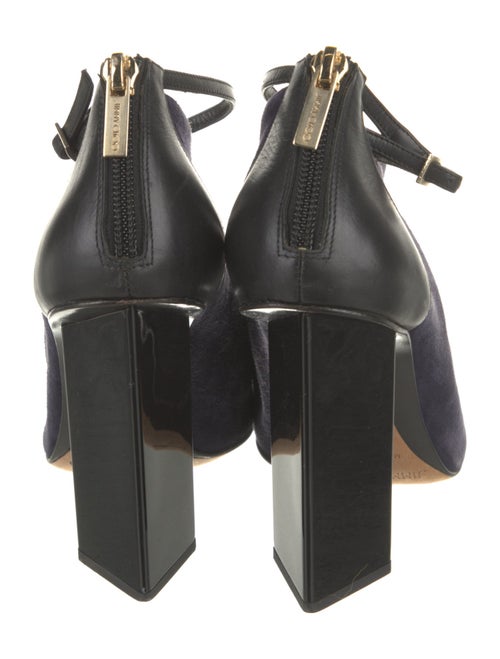 Jimmy Choo Suede Leather Trim Embellishment Mules