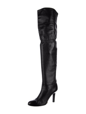 Jimmy Choo Leather Sock Boots