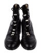 Jimmy Choo Leather Crystal Embellishments Combat Boots