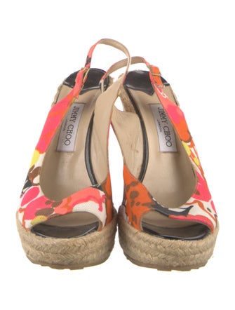 Jimmy Choo Canvas Printed Espadrilles