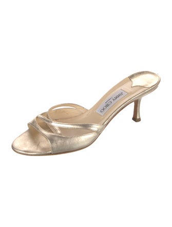 Jimmy Choo Leather Slides