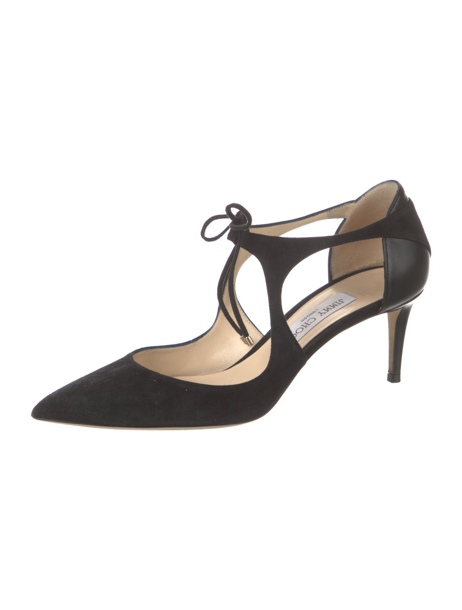 Jimmy Choo Suede T-Strap Pumps