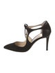 Jimmy Choo Suede T-Strap Pumps