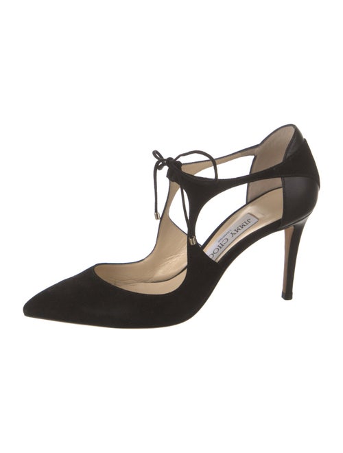 Jimmy Choo Suede T-Strap Pumps