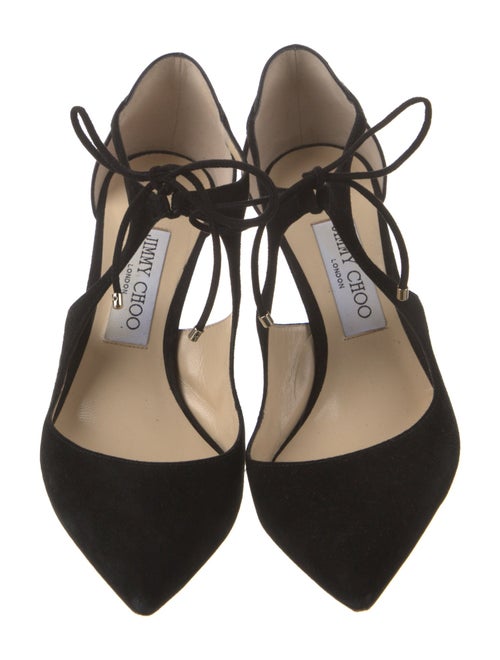 Jimmy Choo Suede T-Strap Pumps