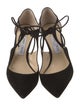 Jimmy Choo Suede T-Strap Pumps