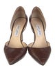 Jimmy Choo Crocodile D'Orsay Pumps