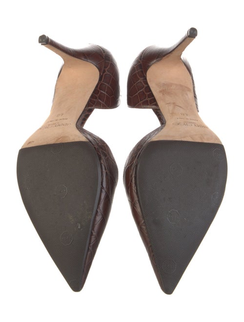 Jimmy Choo Crocodile D'Orsay Pumps
