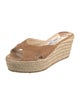 Jimmy Choo Leather Animal Print Espadrilles