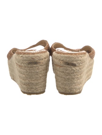 Jimmy Choo Leather Animal Print Espadrilles